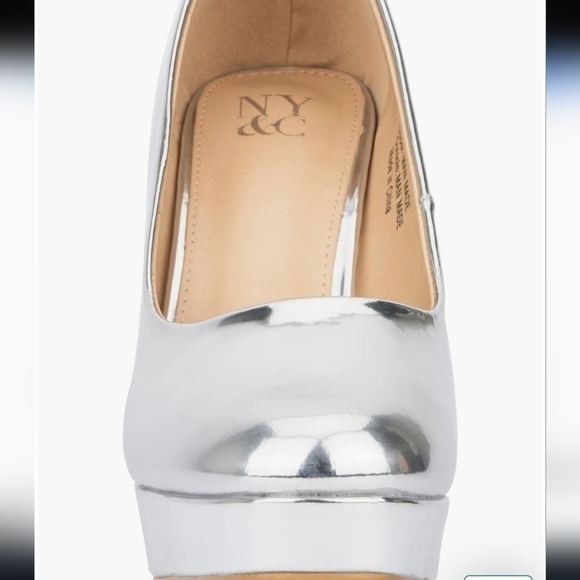 New York & Company Shoes - NWOT, New York and Company, silver metallic, size 7